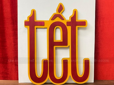 Chữ Tết Sum Vầy Cao 30-64cm [Bằng gỗ - Nhẹ] CHU-GO-22